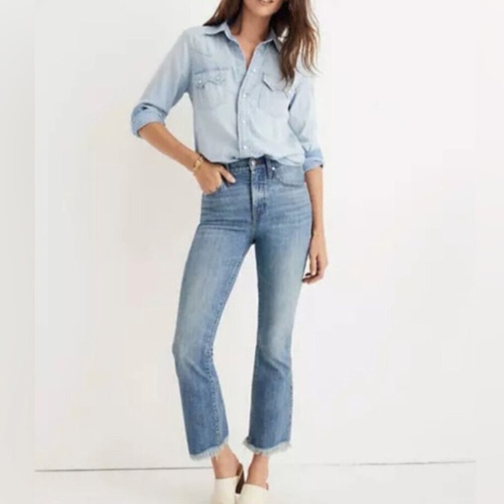Madewell High Rise Demi Boot 10'' size 25